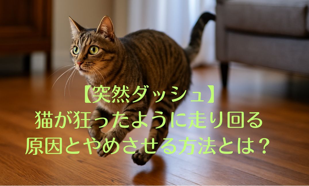 猫が走り回る