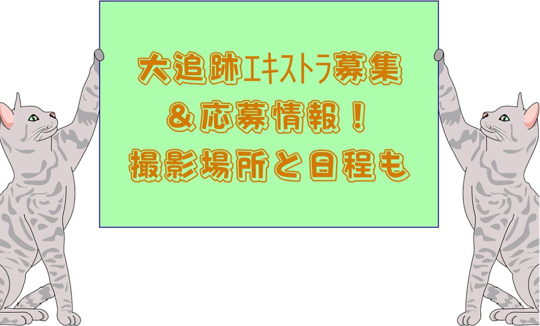 大追跡ｴｷｽﾄﾗ応募