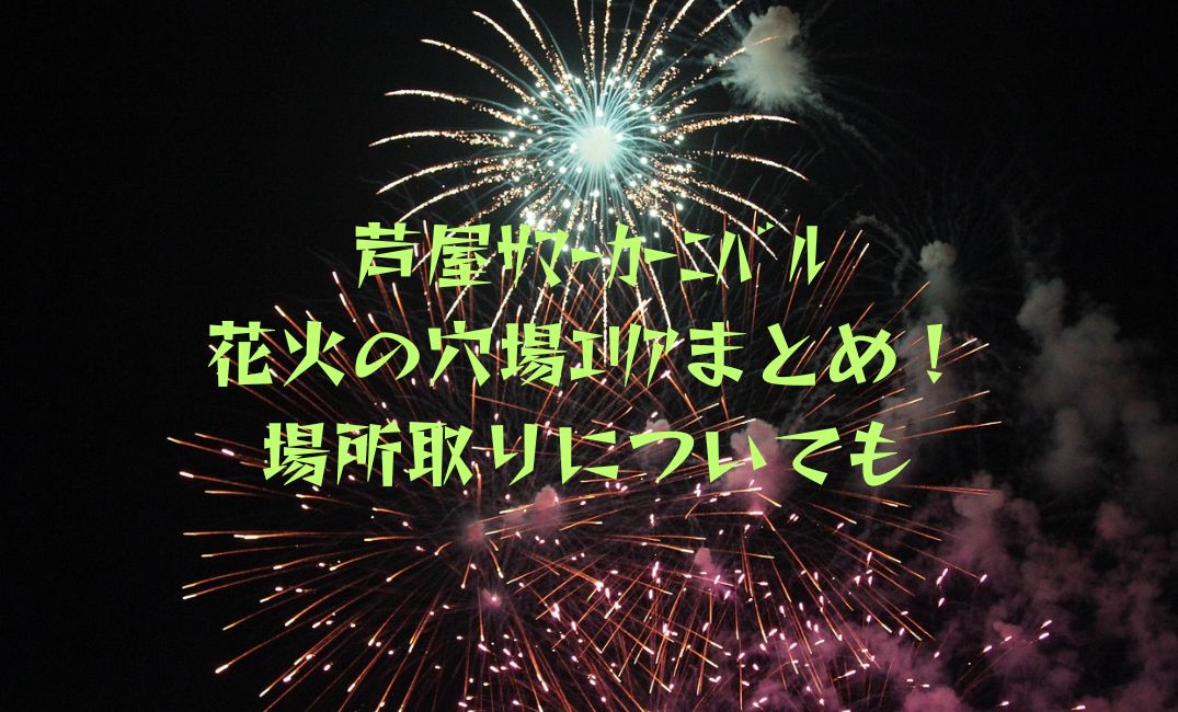 芦屋ｻﾏｰｶｰﾆﾊﾞﾙ花火の穴場