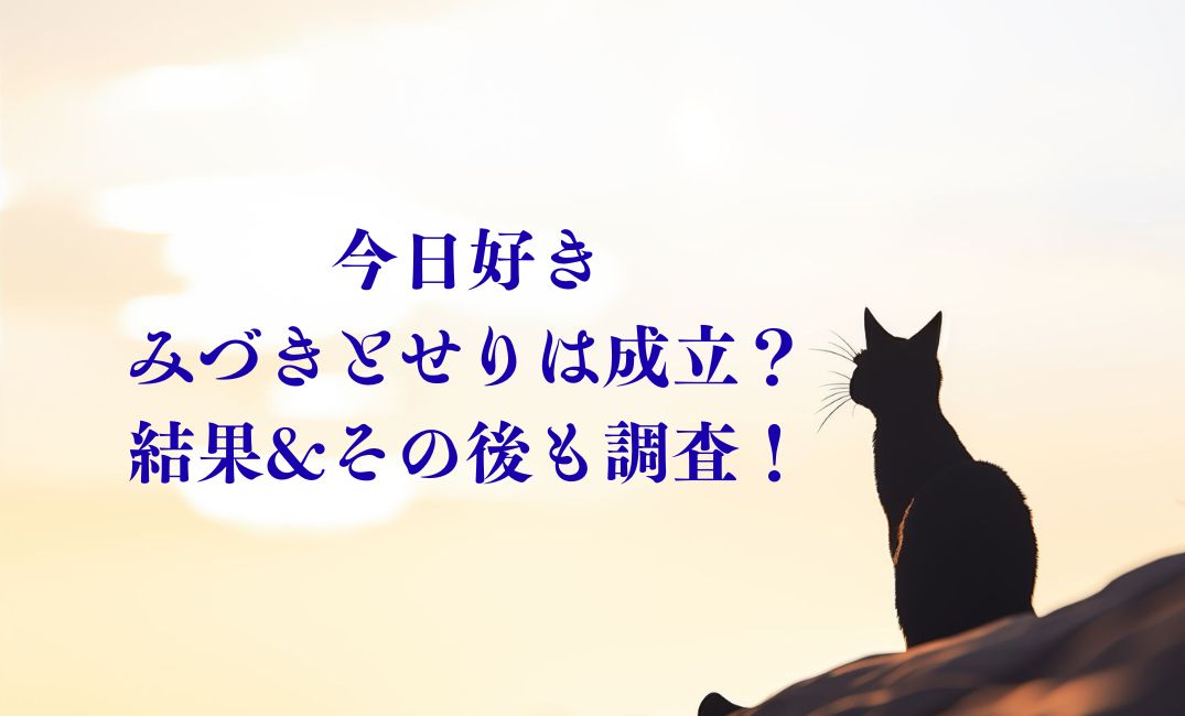 今日好きみづきとせりは成立