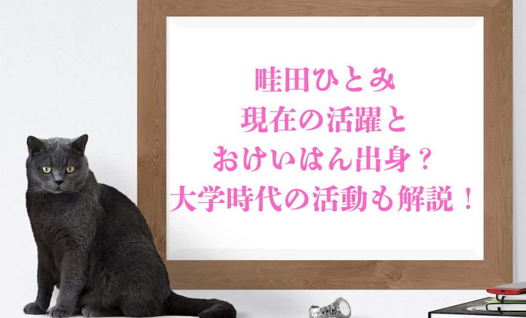 畦田ひとみおけいはん出身