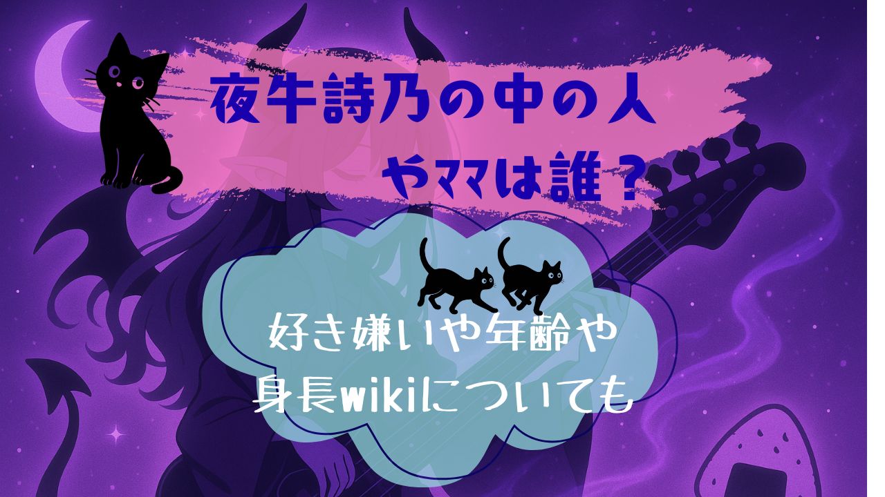夜牛詩乃の中の人やﾏﾏは誰