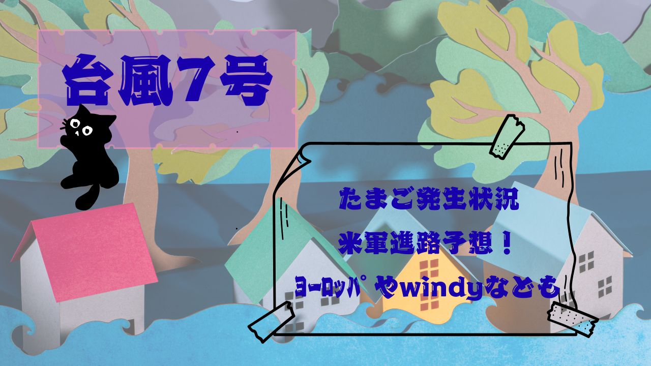 台風7号たまご