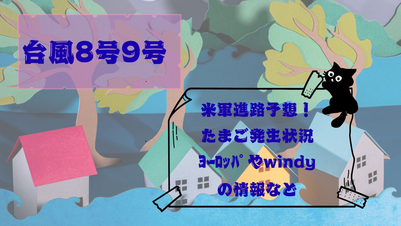 台風8号9号米軍